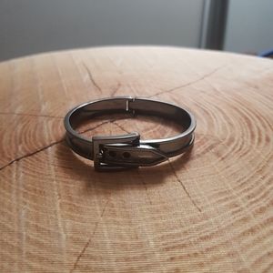 3/$30 Gun metal hinged belt bangle